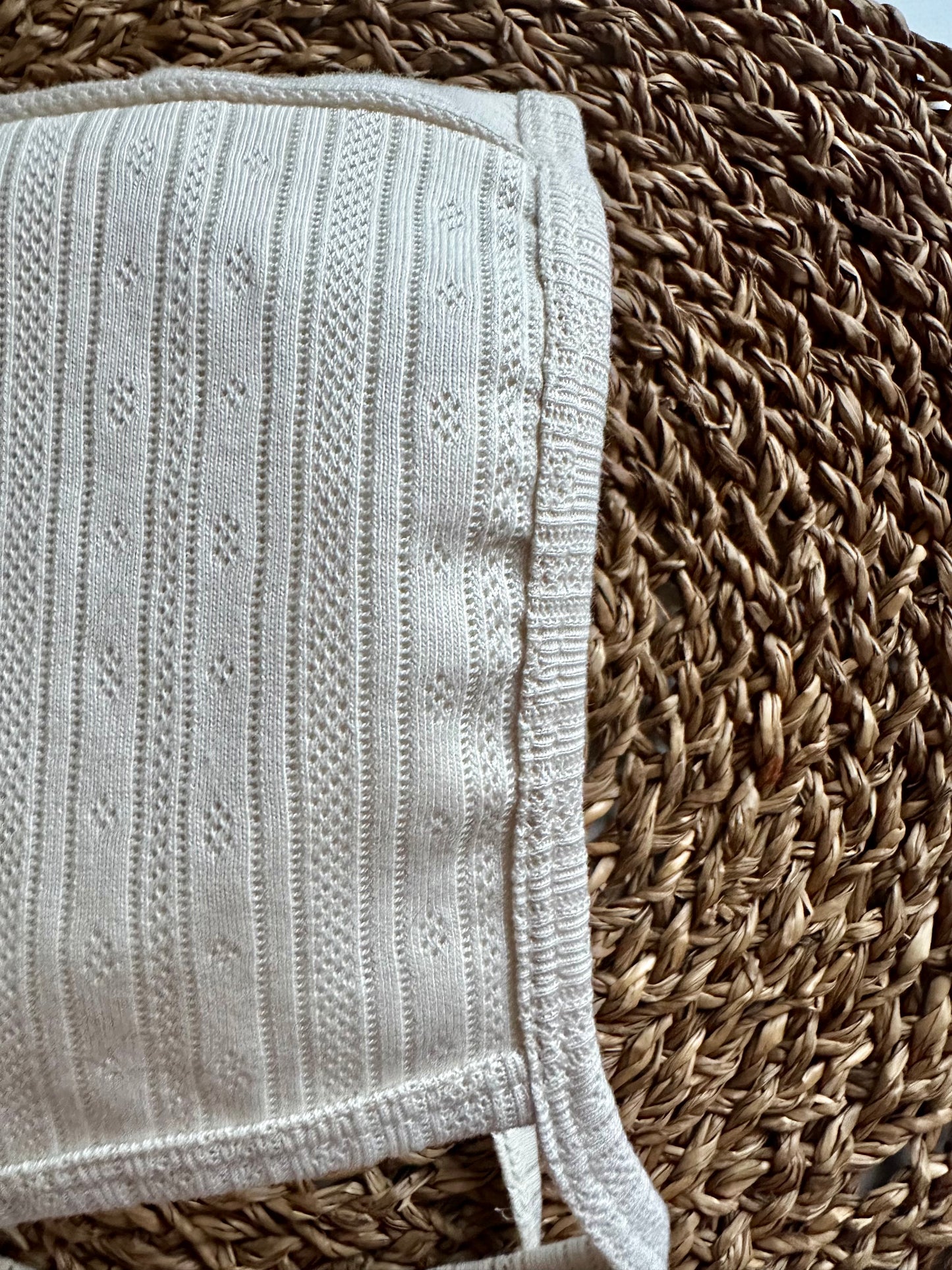 Meringue Pointelle Classic Bonnet