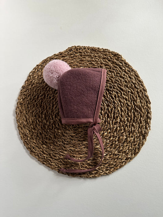 SugarPlum Wool Bonnet