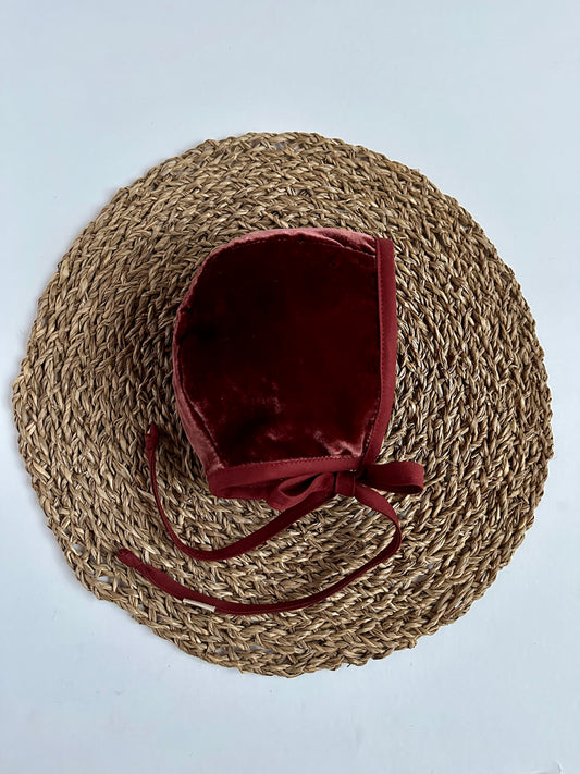 Ruby Silk Bonnet