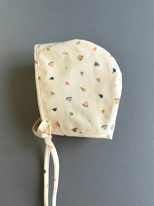 RTS Periwinkle cotton Bonnet size 12-18months