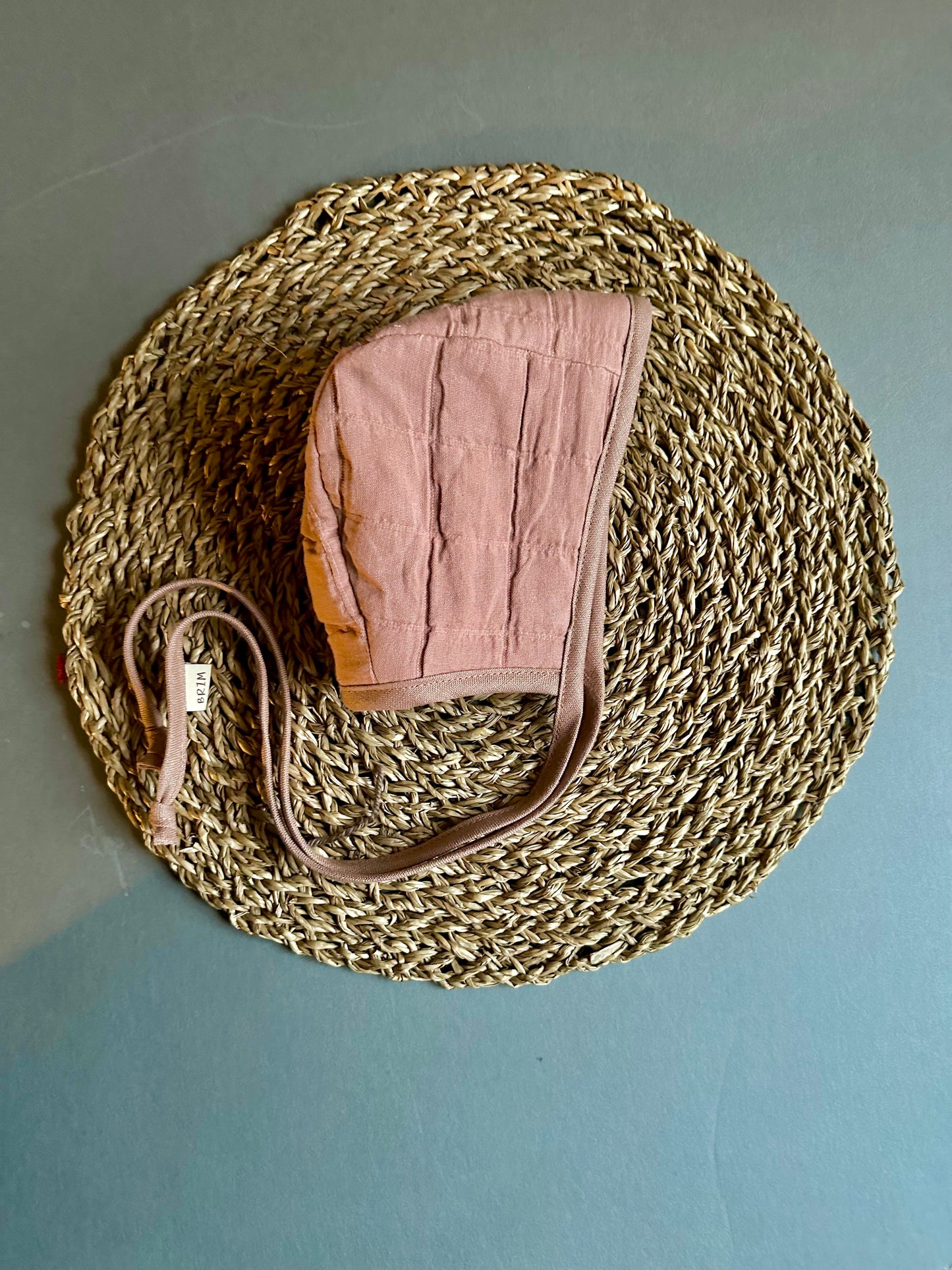 Harvest pink quilted bonnet