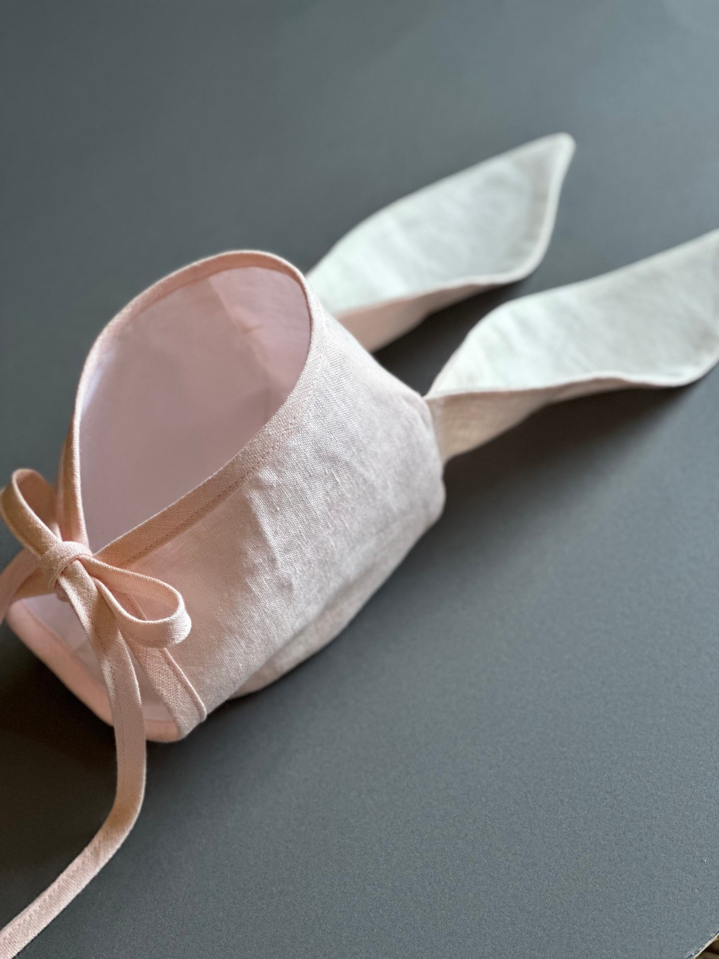 Peony Linen Bunny Bonnet