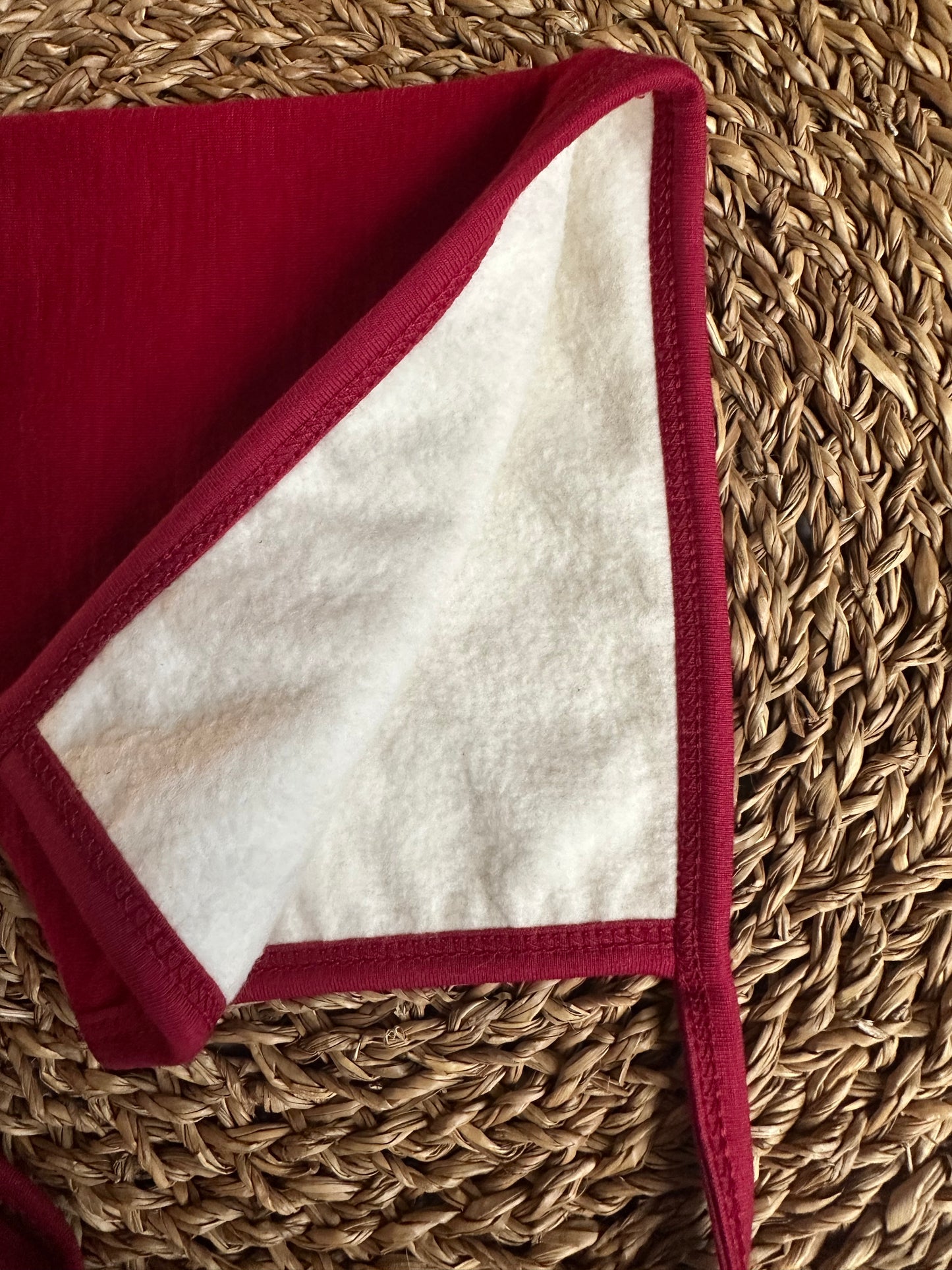 Chilli Merino wool pixie bonnet