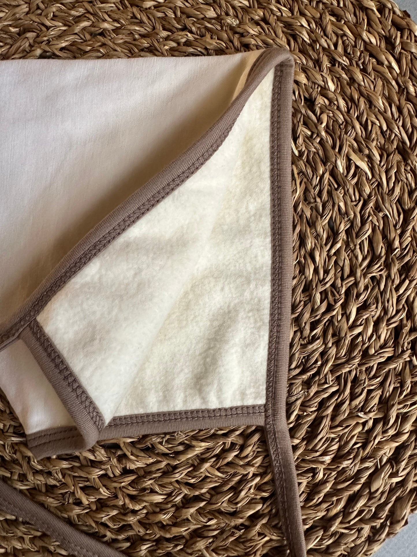 Marshmallow Merino wool pixie bonnet