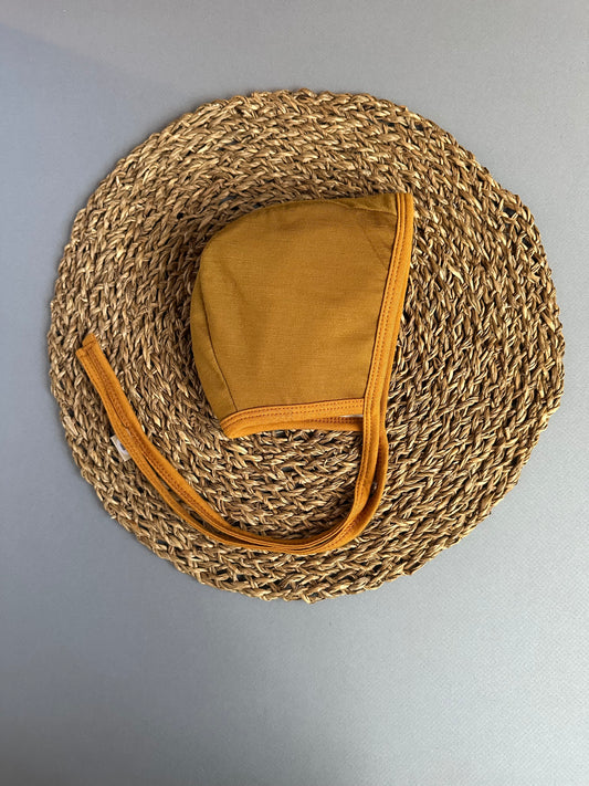 Ochre Merino wool Classic Bonnet