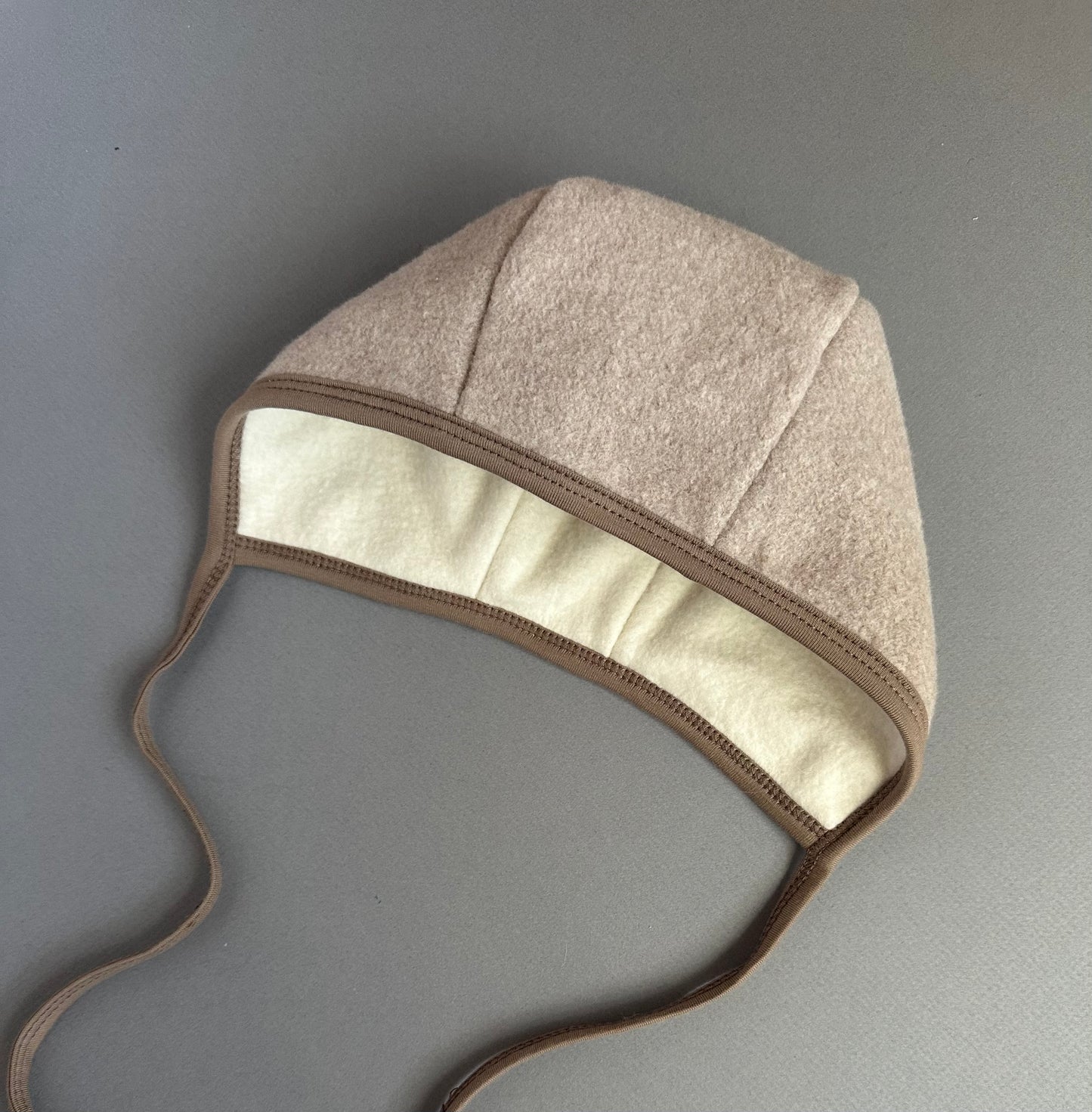 Fawn Cotton Fleece classic bonnet
