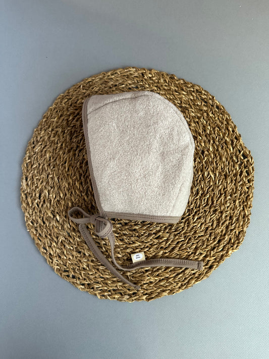 Fawn Cotton Fleece classic bonnet
