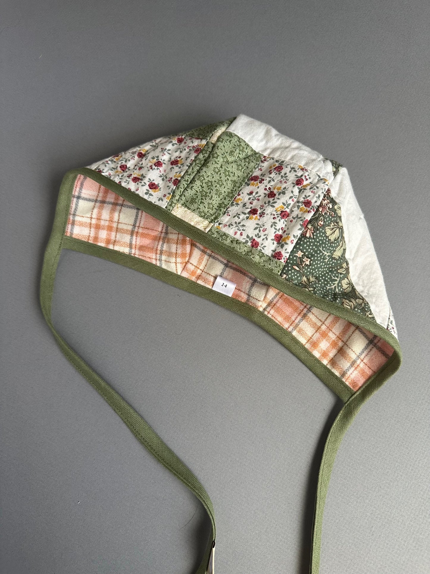 Jane Quilted bonnet size 2-4yrs