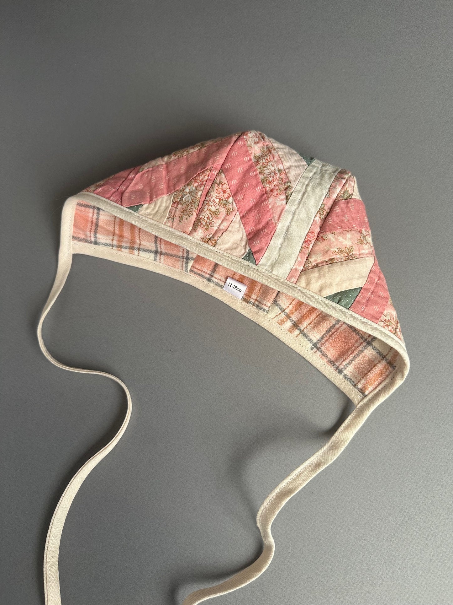 Florence Quilted bonnet size 12-18mo