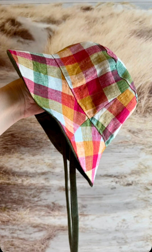 Adult Picnic Plaid Bucket hat