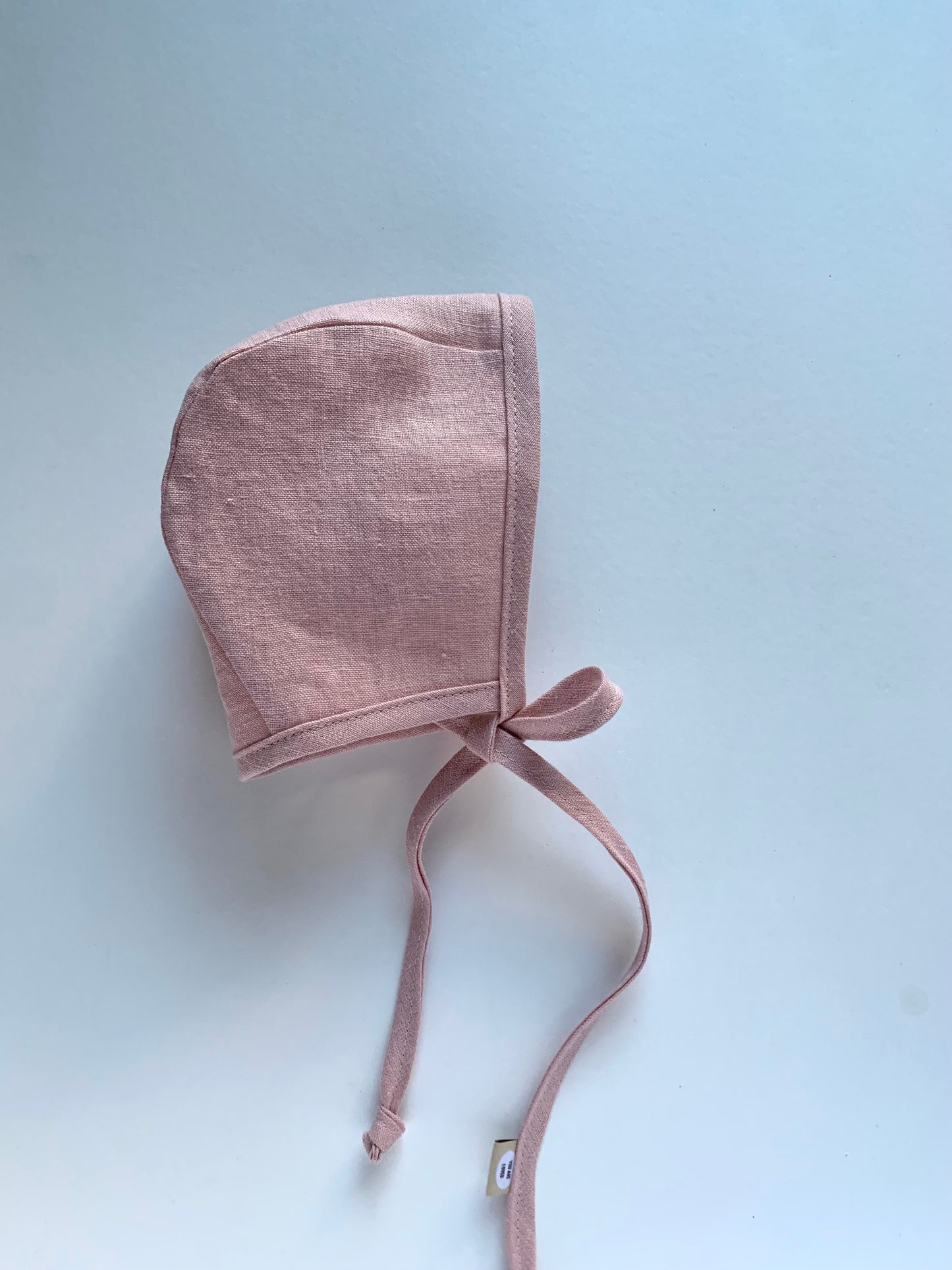 Blush Linen Bonnet