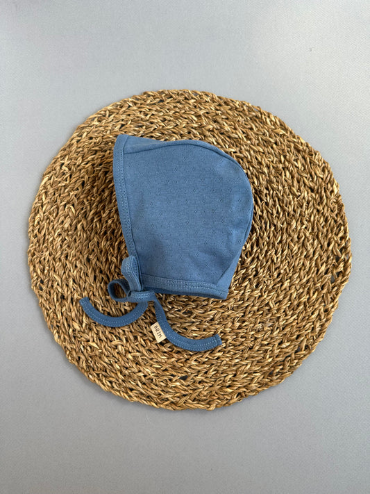 Atlantic Blue Pointelle Classic Bonnet