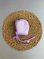 Lavender Daisies Reversible classic Bonnet