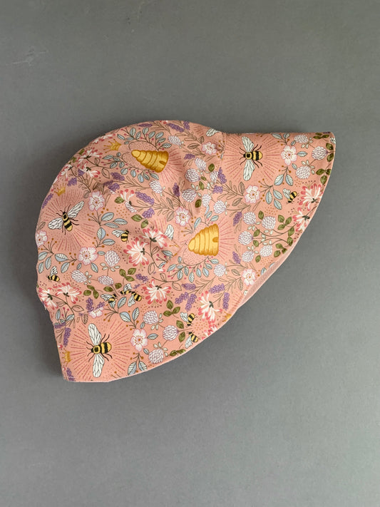 Pink Honeycomb Parasol Hat size 5-10years