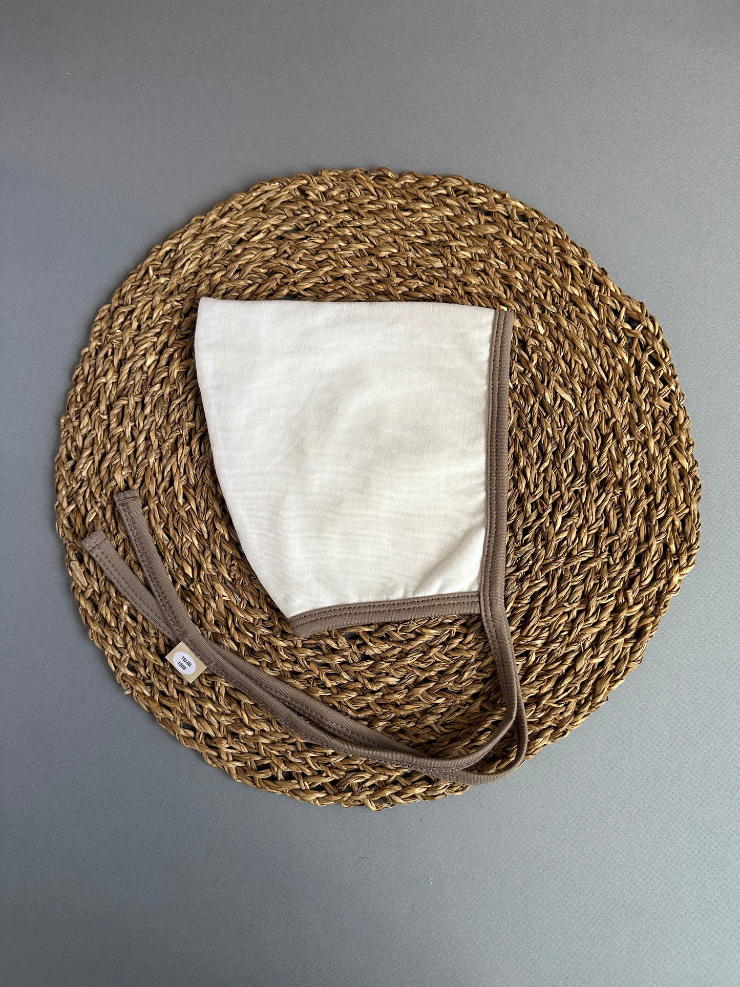 Marshmallow Merino wool pixie bonnet