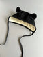 Black Bear Wool Bonnet