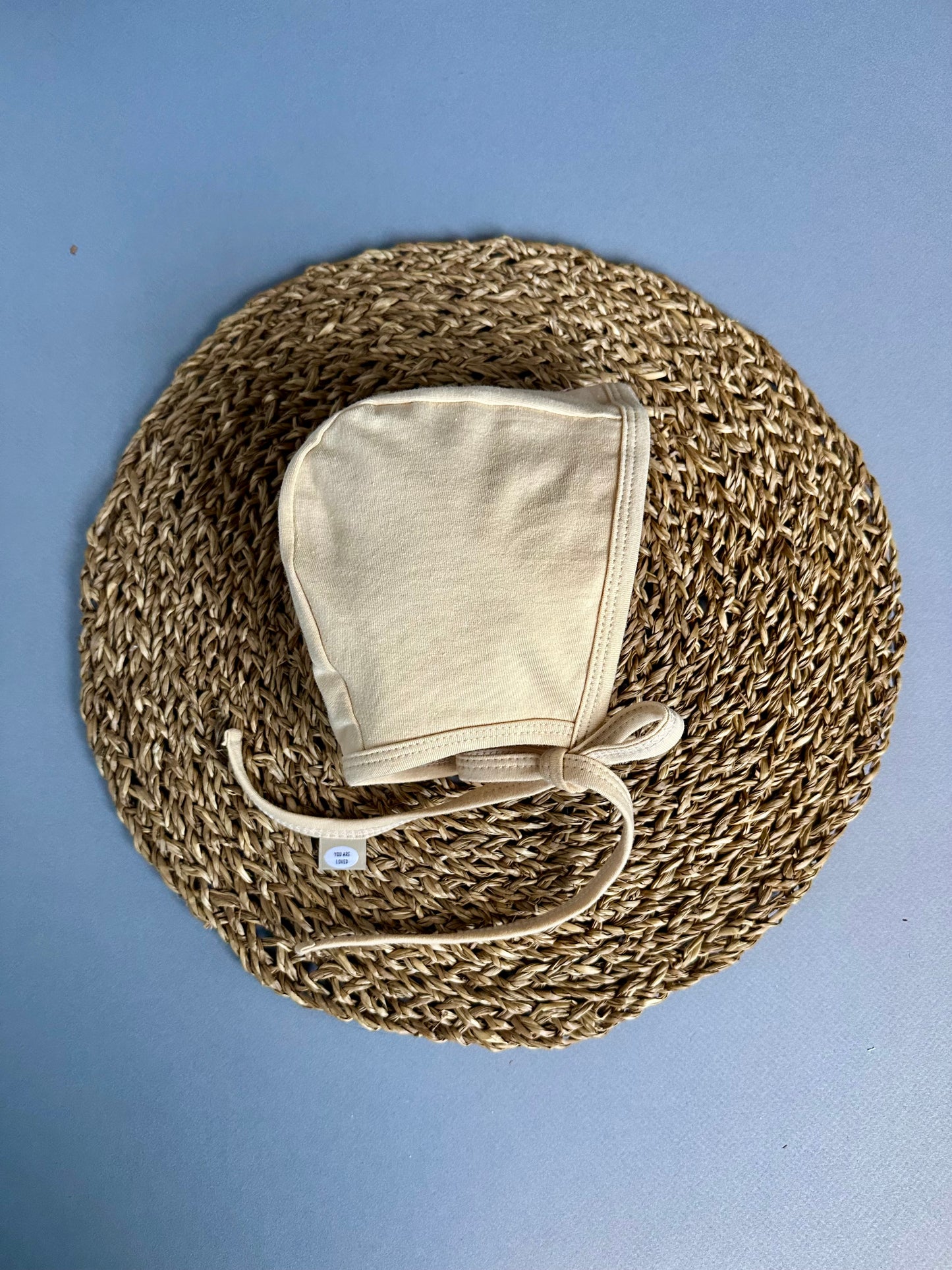 Almond Classic knit Bonnet