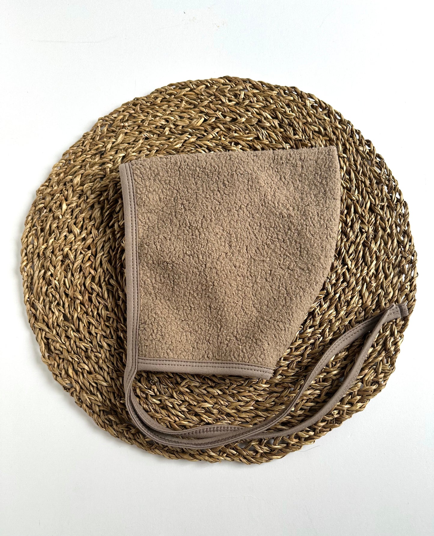 Teddy Sherpa Pixie Bonnet RTS size 1-2yrs